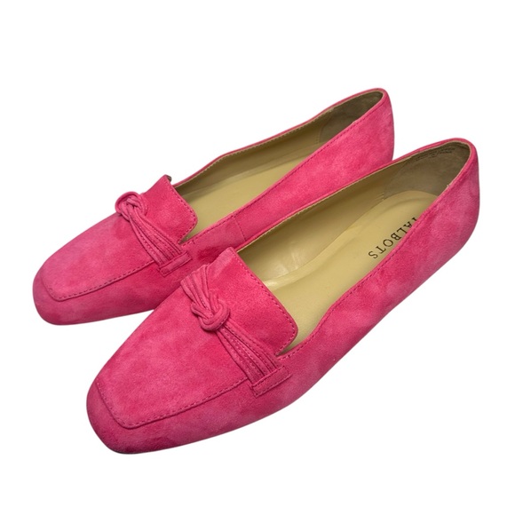 Talbots Shoes - Talbots Stella Knot Suede Leather Loafer Flat Slip On Hot Pink Preppy Size 10